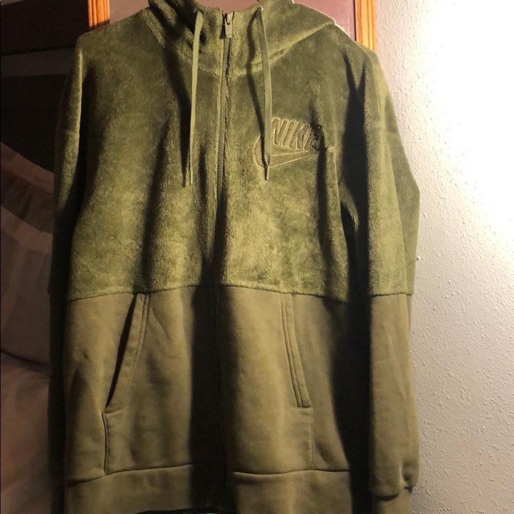 Nike half suede half cotton jacket sweatsuit